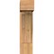 Ekena Millwork Thorton Block Smooth Bracket w/ Offset Brace, Western Red Cedar, 7 1/2"W x 18"D x 30"H BKT0806X18X30THR05SWR - alternate 4